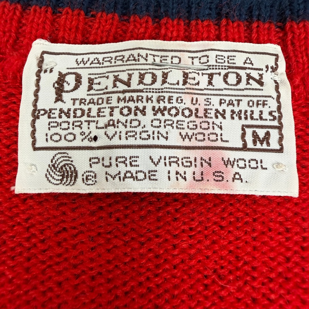Vintage Pendleton Scottie Terrier Dog Sweater Vest Medium 100% Wool Preppy USA - Picture 4 of 6